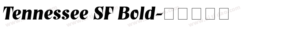 Tennessee SF Bold字体转换